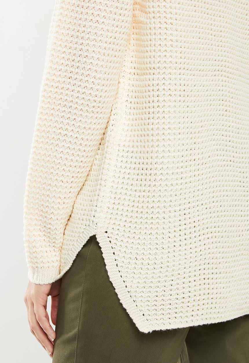 Vero Moda - Leanna o-neck blouse - cream