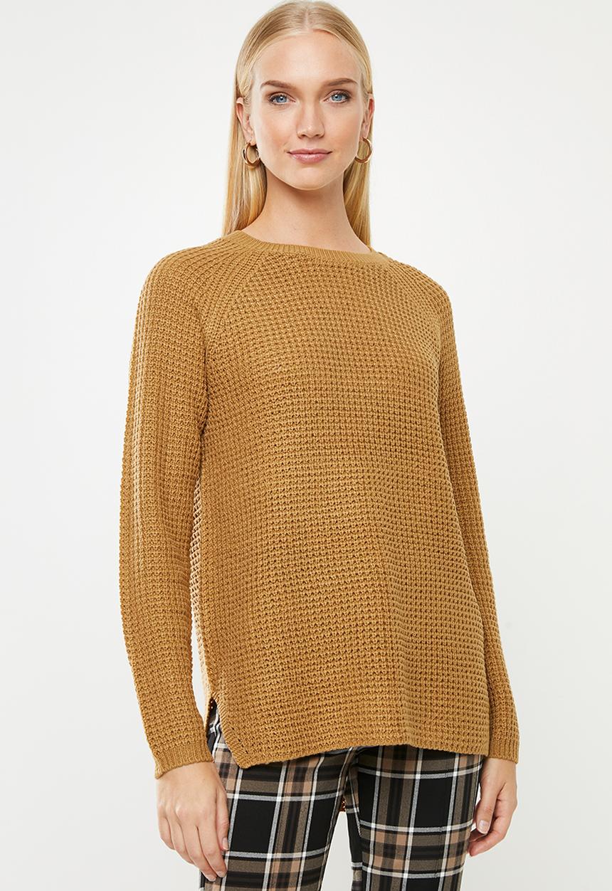 Vero Moda - Leanna o-neck blouse - tan