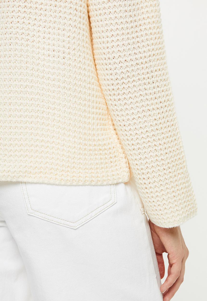 Vero Moda - Leanna rollneck blouse - cream