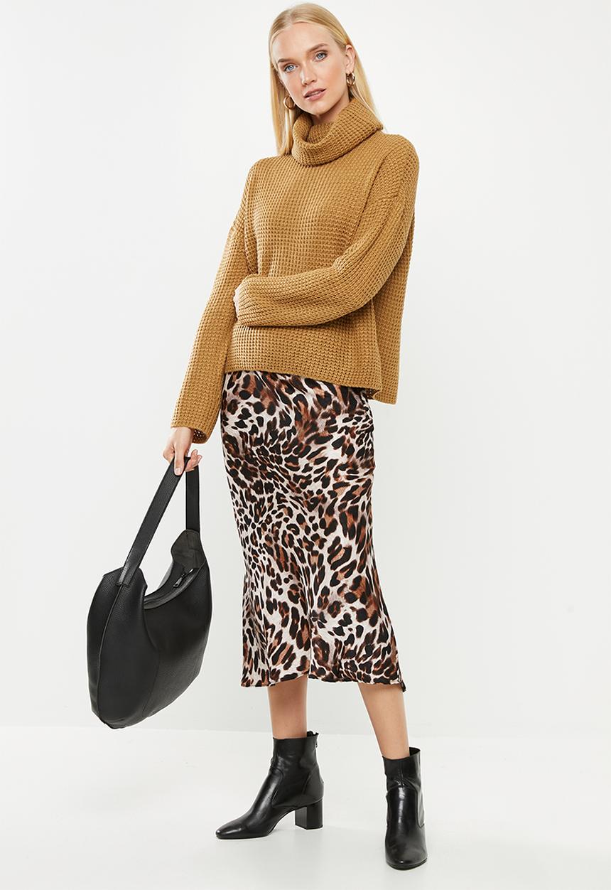 Vero Moda - Leanna rollneck blouse - tan