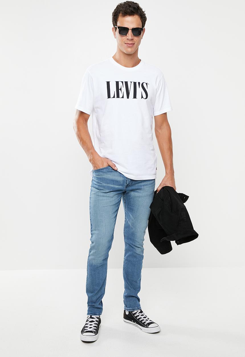 Levi’s® - Relaxed fit graphic 90s serif tee - white