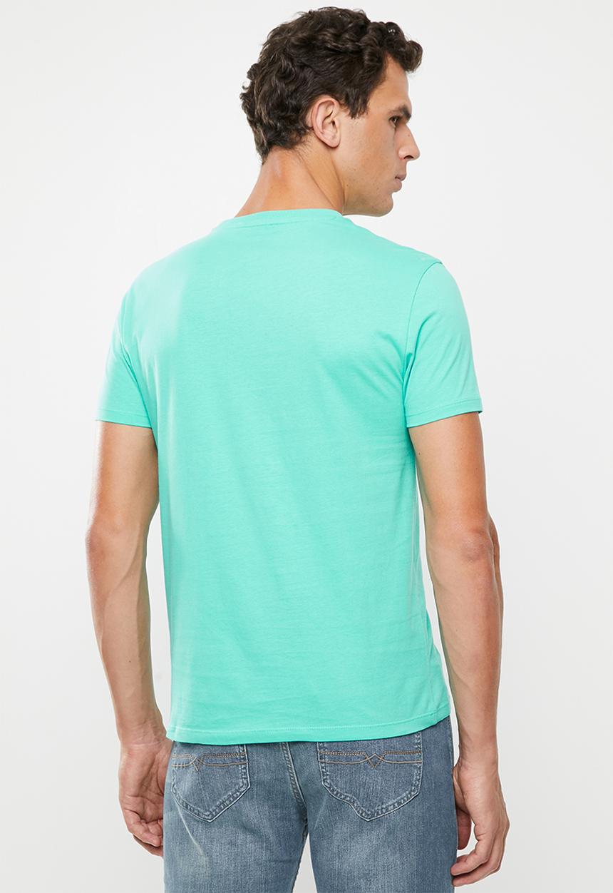 POLO - Lucas plain crew neck - green 