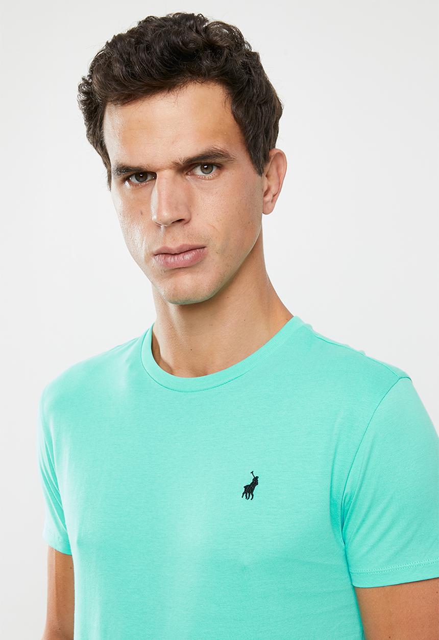POLO - Lucas plain crew neck - green 