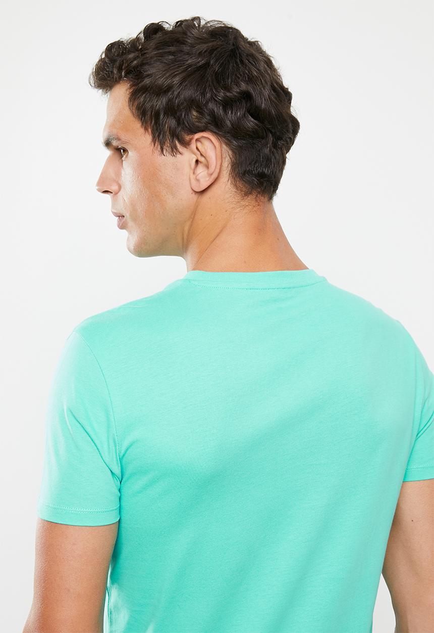 POLO - Lucas plain crew neck - green 