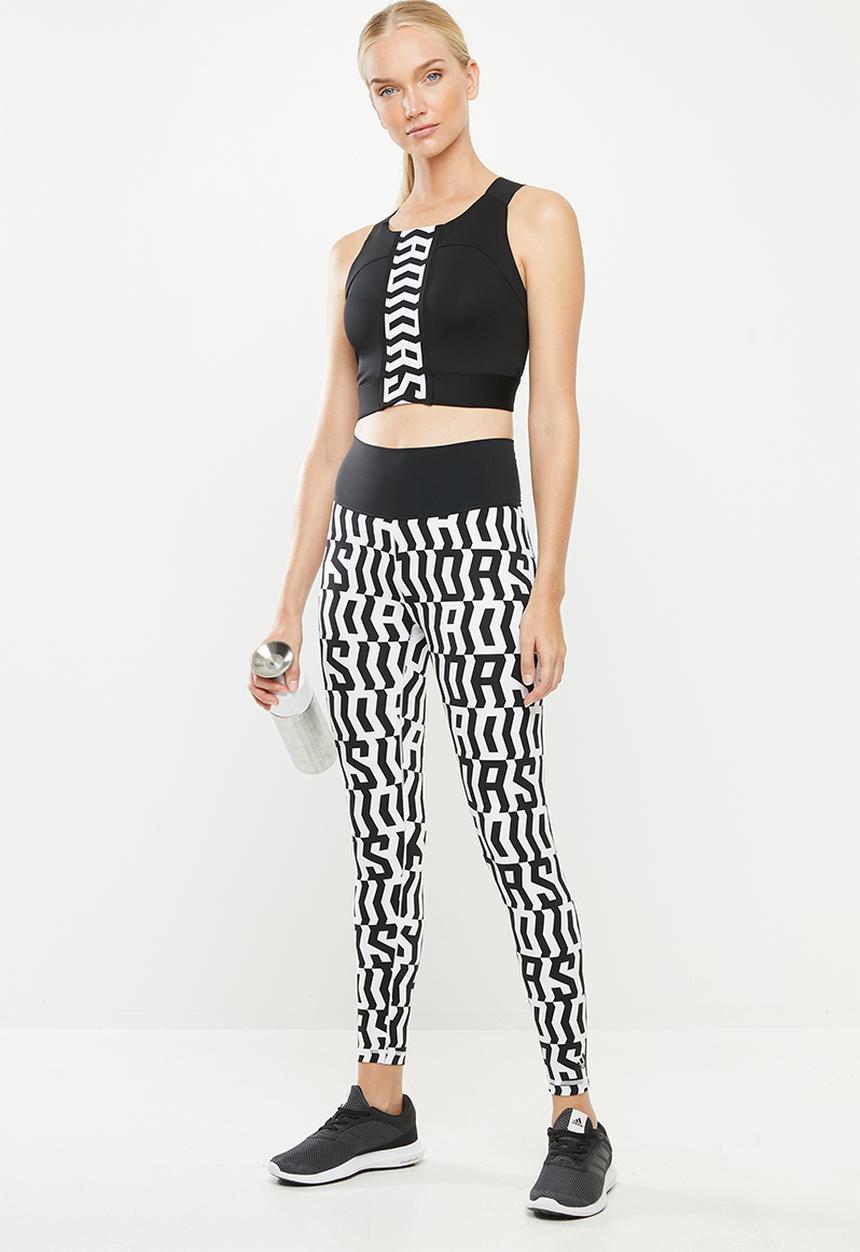 adidas Performance - TKO crop top - black & white
