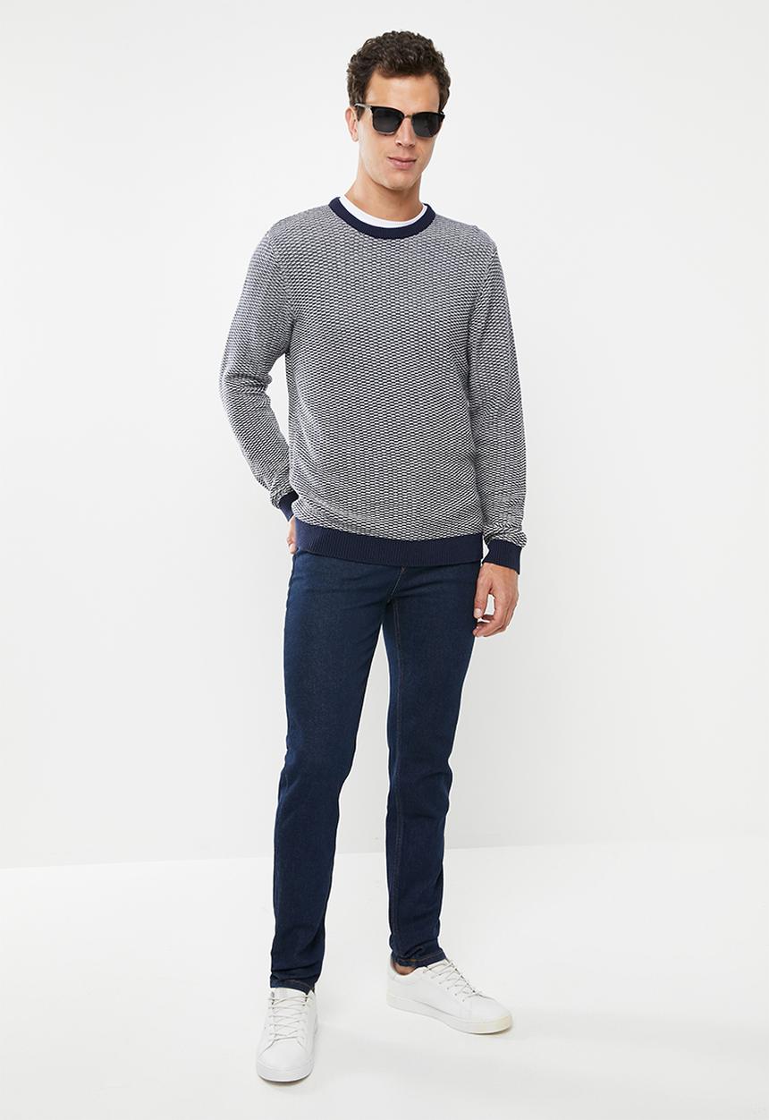 POLO - Chuck tapered leg raw denim - blue