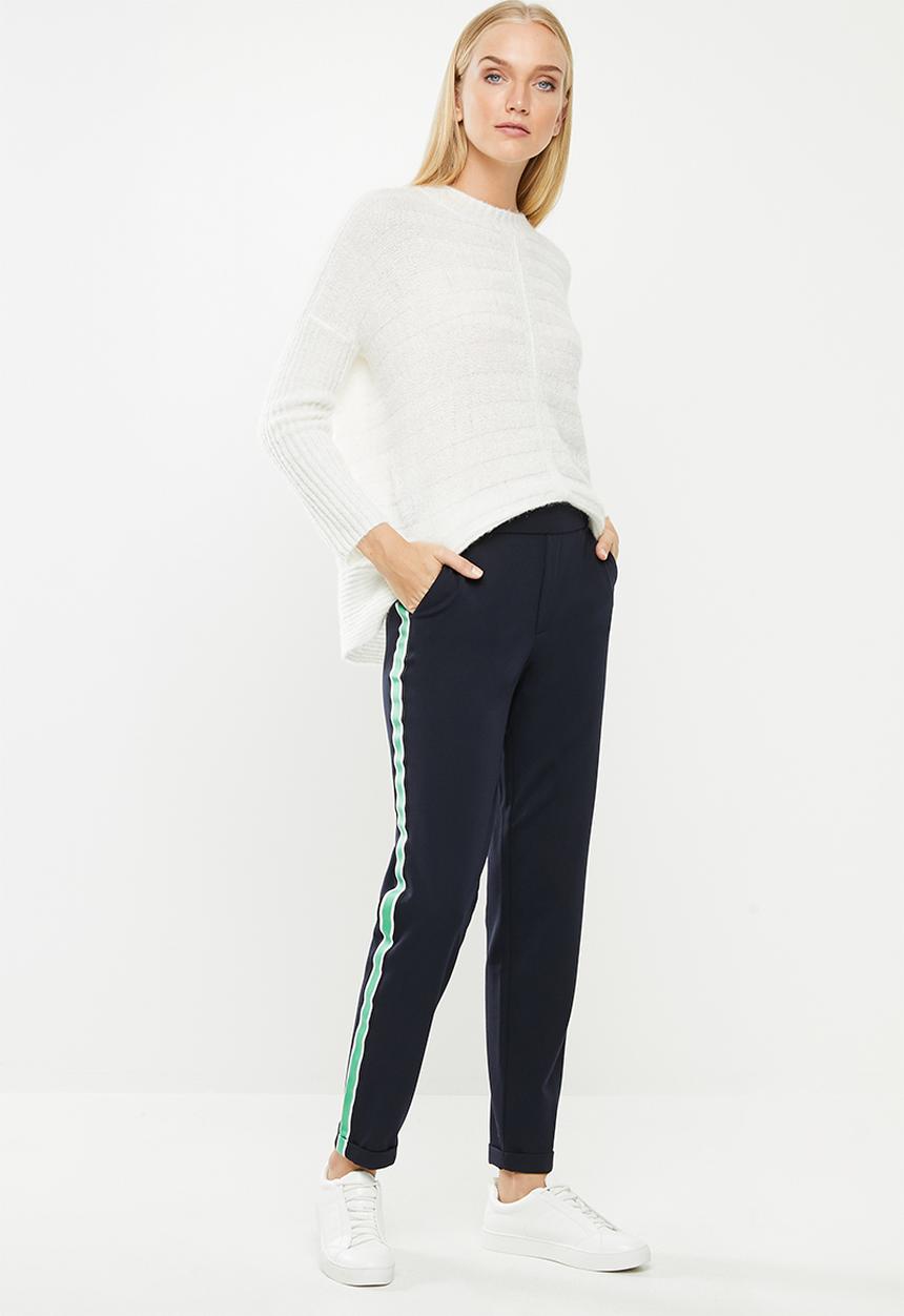 Vero Moda - Maya mr loose tape pants - navy