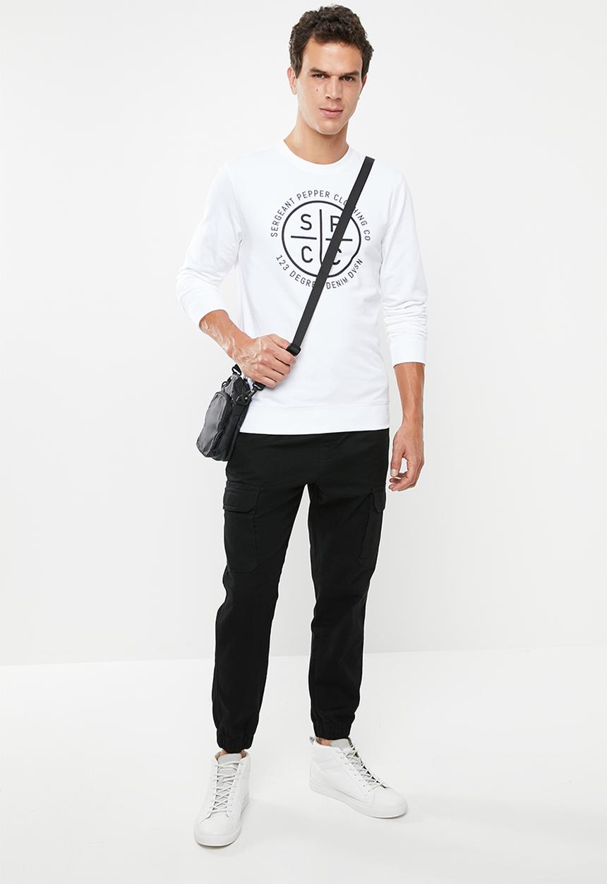 S.P.C.C - Veattie signature crew neck sweat - white