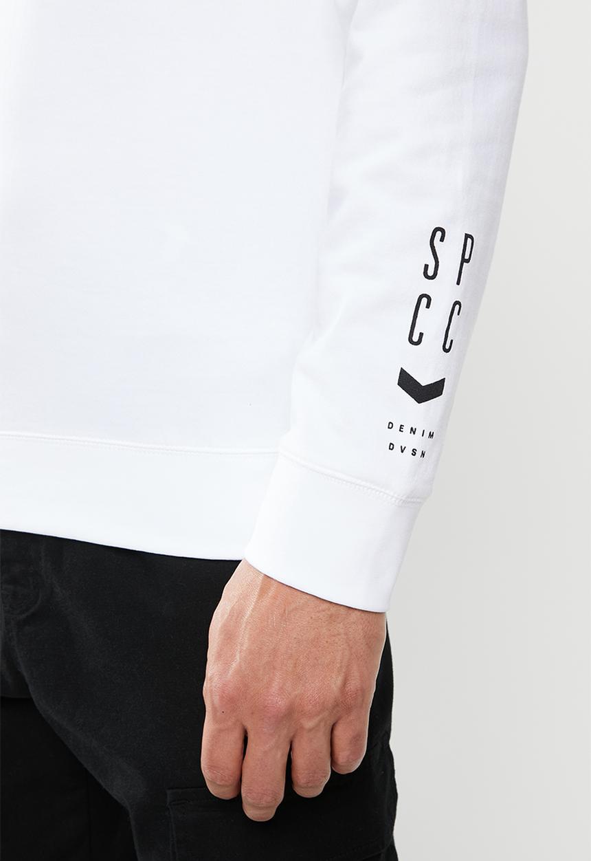 S.P.C.C - Veattie signature crew neck sweat - white