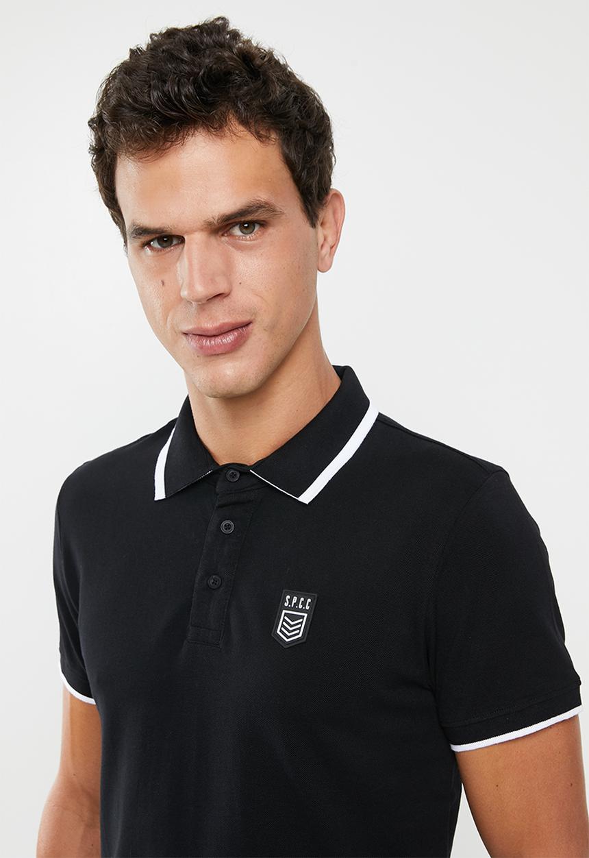 S.P.C.C - Braddock pique golfer - black