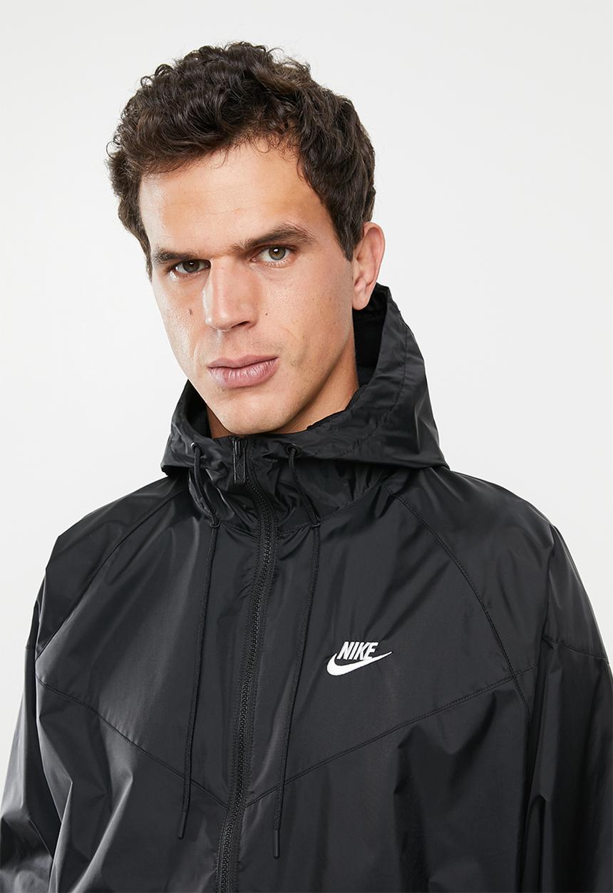 Nike - Nike sportswear wind resistant hooded jacket - black
