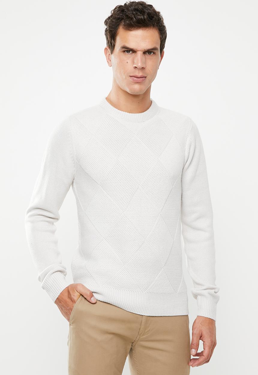 Brave Soul - Bernsen knitwear crew - neutral