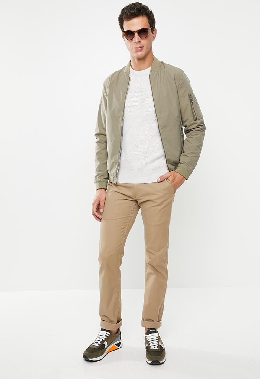 Brave Soul - Bernsen knitwear crew - neutral