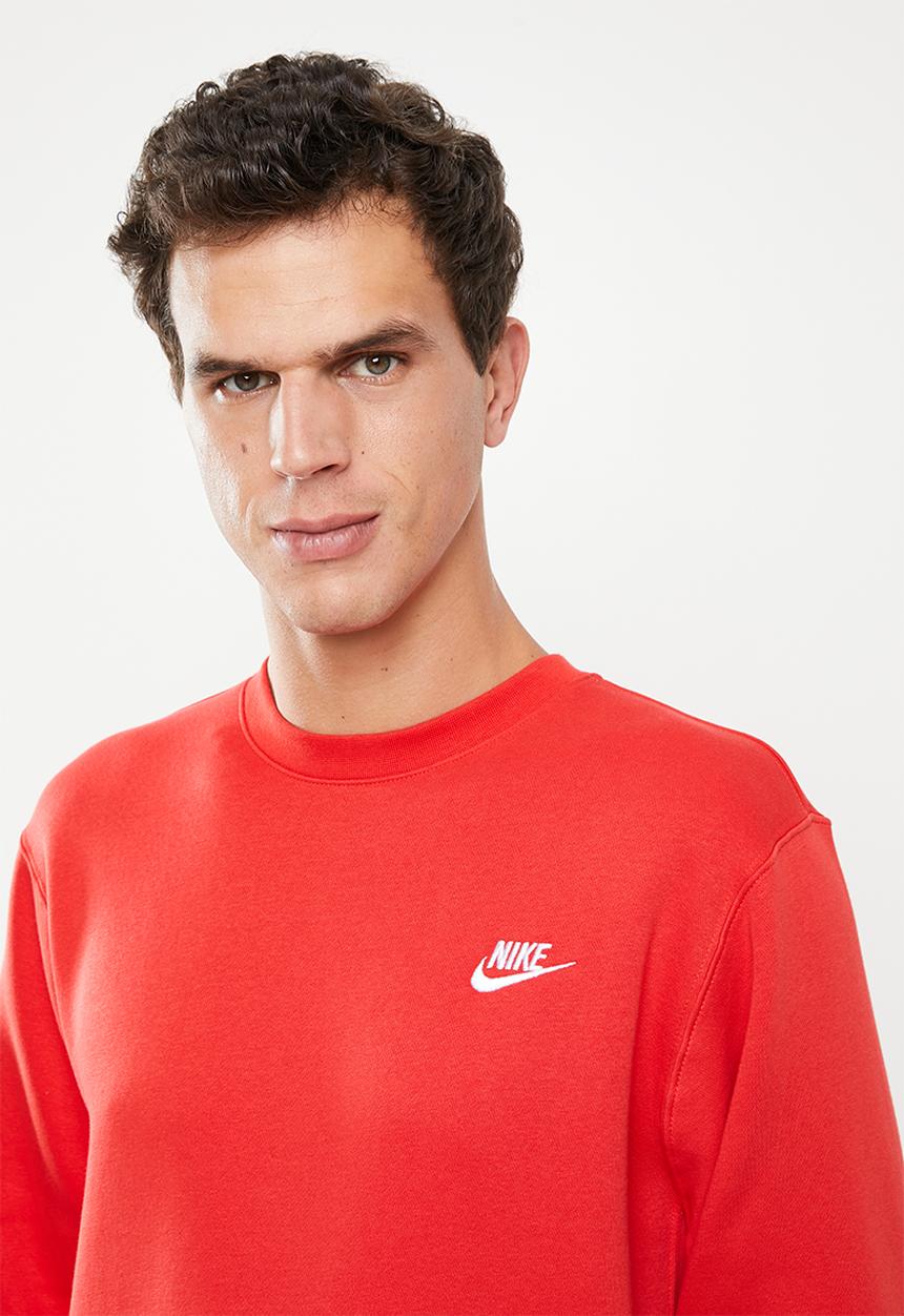Nike - Nsw club crew sweater - red