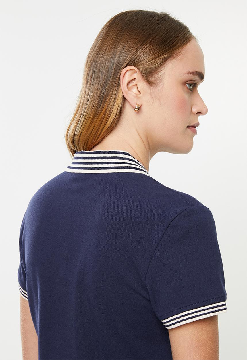 POLO - Leaha short sleeve golfer dress - navy