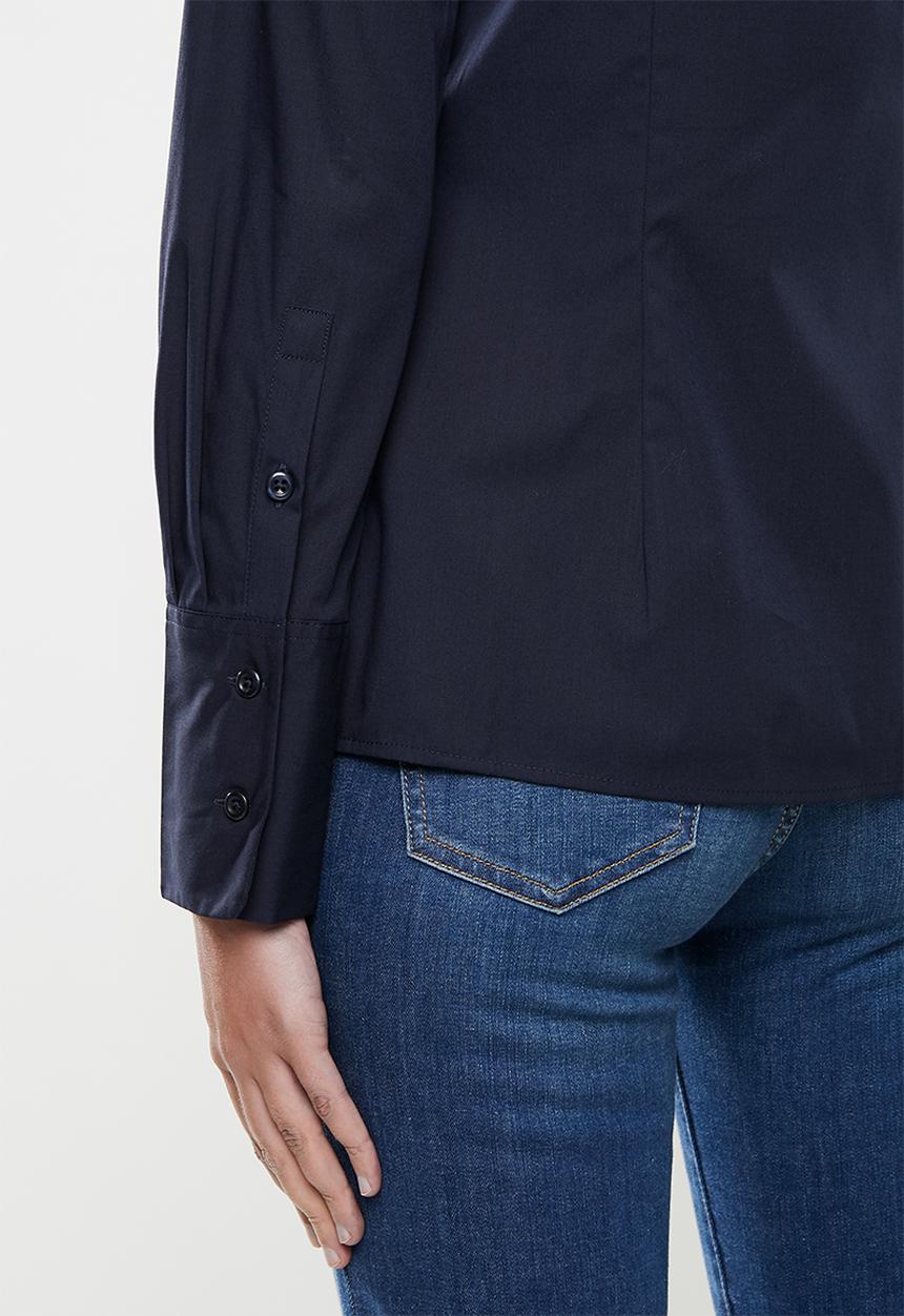 POLO - Arabelle concealed front shirt - navy