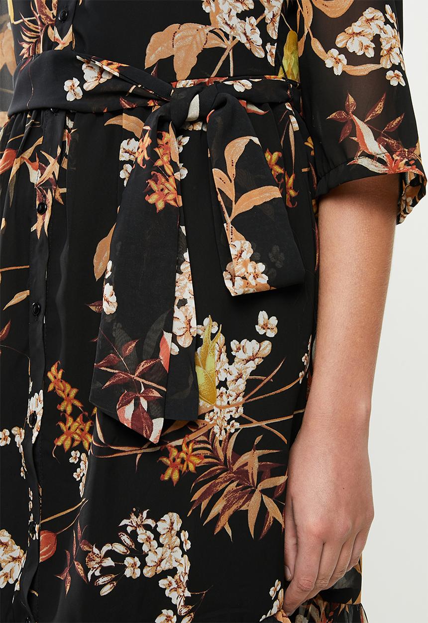 Jacqueline de Yong - Emillia short sleeve shirt dress - multi