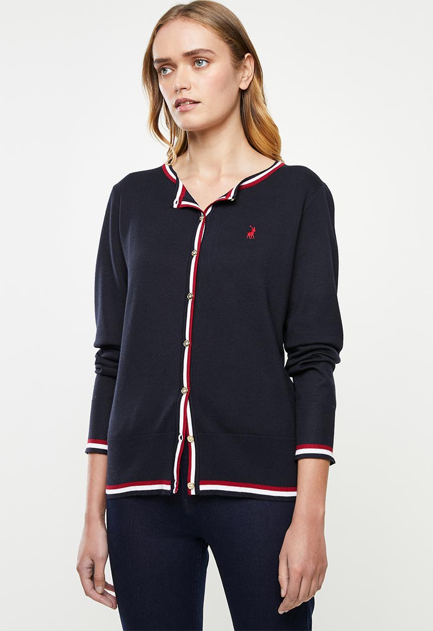 POLO - Emily twin set cardigan - navy