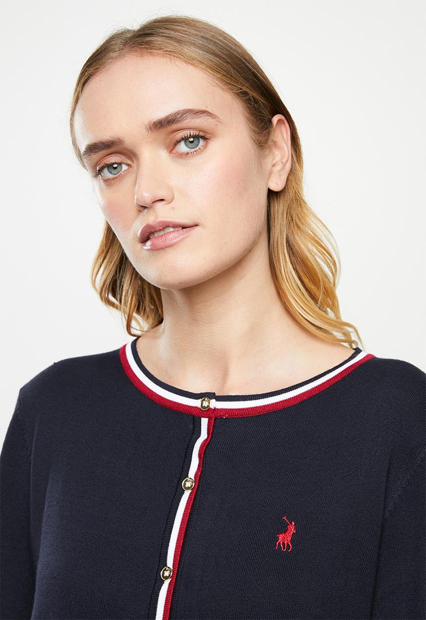 POLO - Emily twin set cardigan - navy