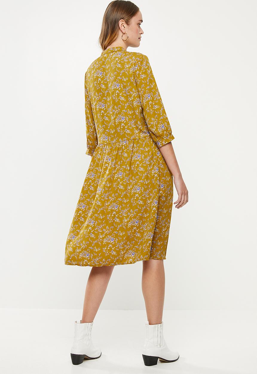 Jacqueline de Yong - Zoey treats 3/4 sleeve dress - multi