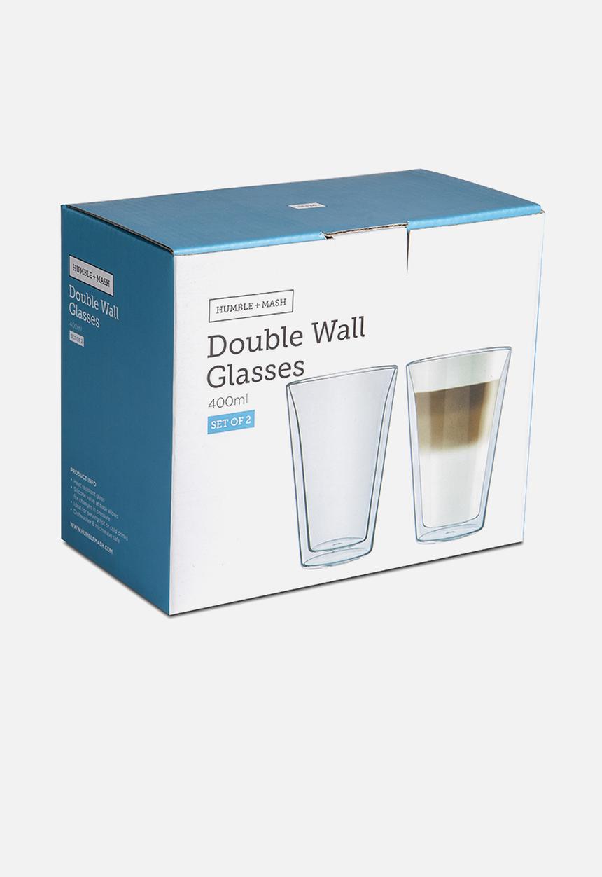 Humble & Mash - Double walled latte glass set of 2