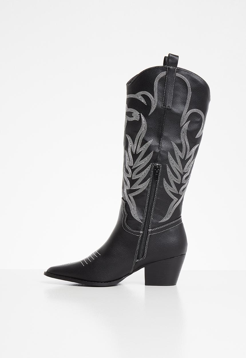 Public Desire - Rodeo western boot - black