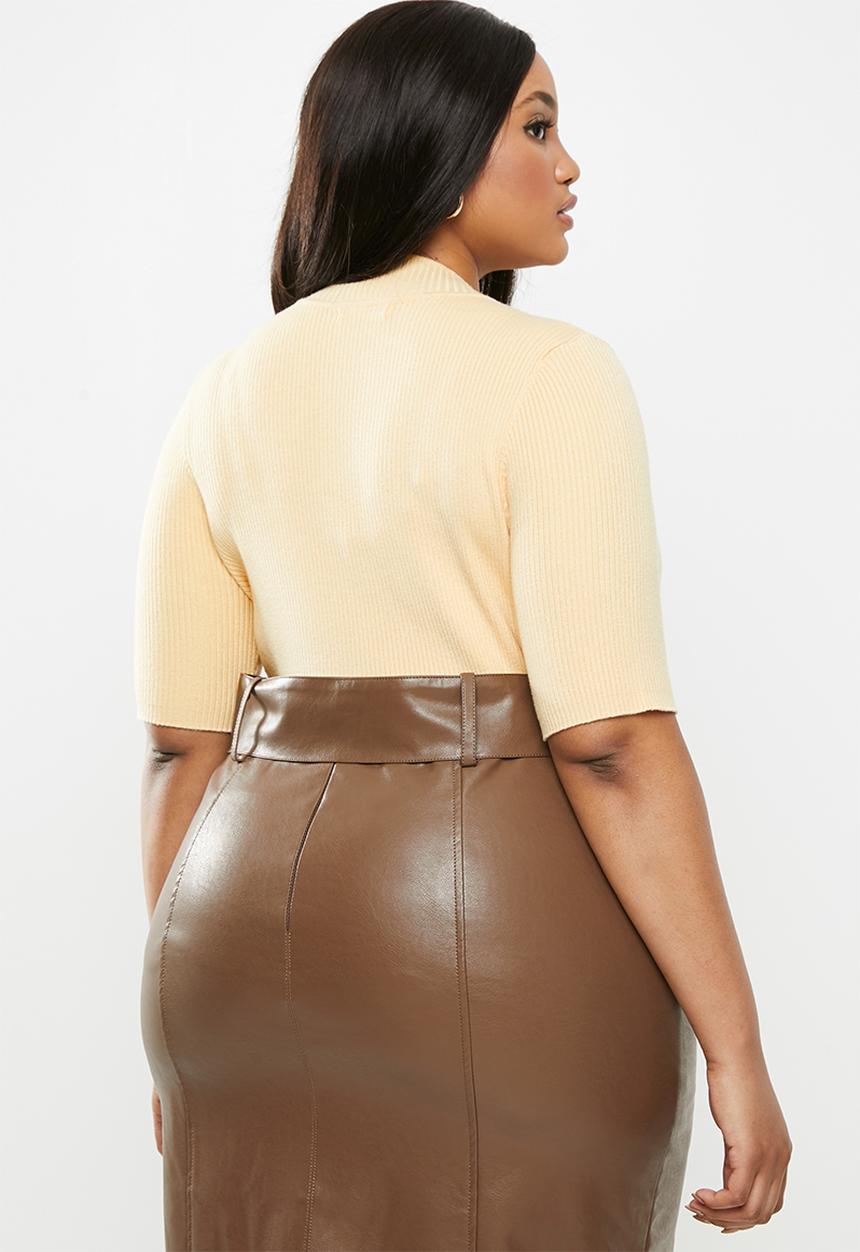 Glamorous - Plus high neck knit - neutral