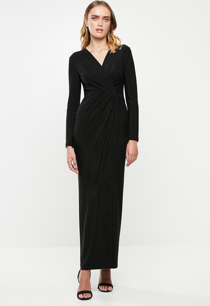 MILLA - Wrap maxi dress - black
