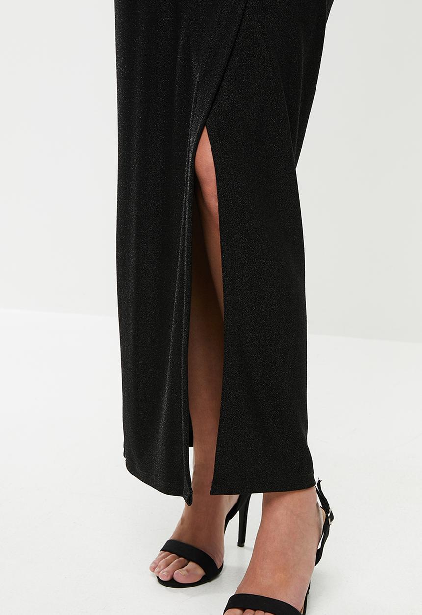 MILLA - Wrap maxi dress - black