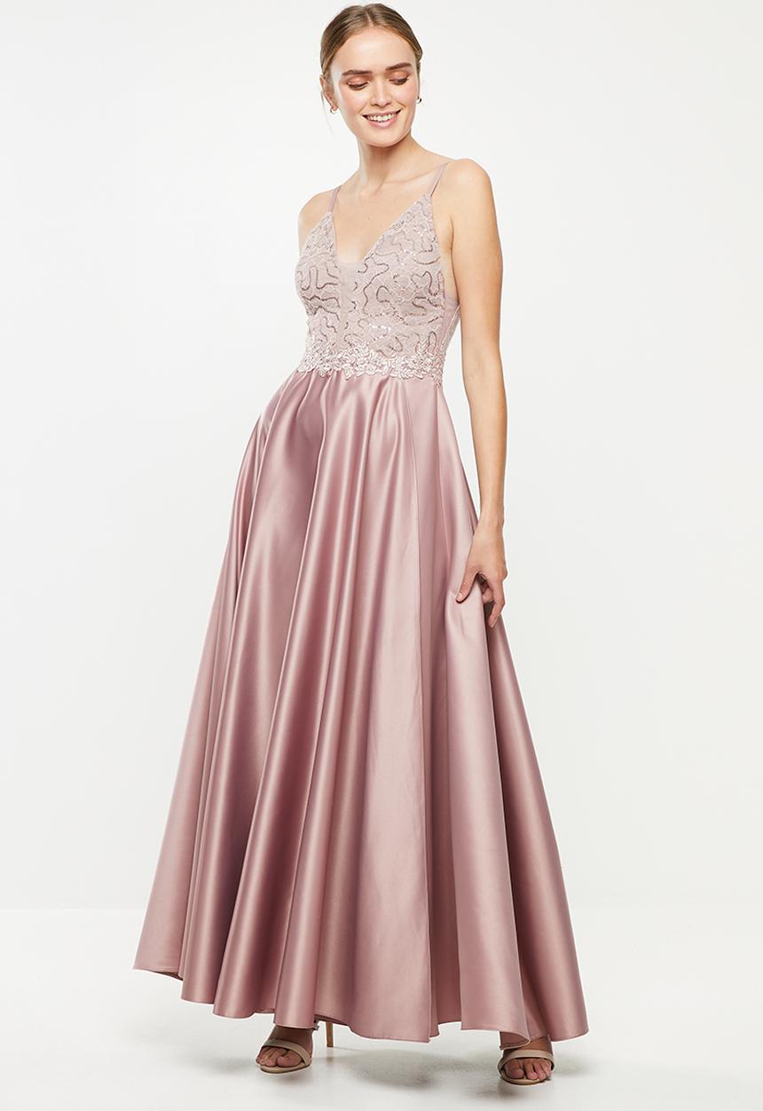 MILLA - Satin maxi dress - lilac