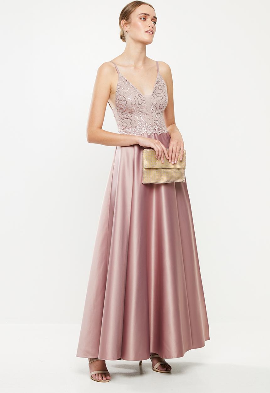 MILLA - Satin maxi dress - lilac