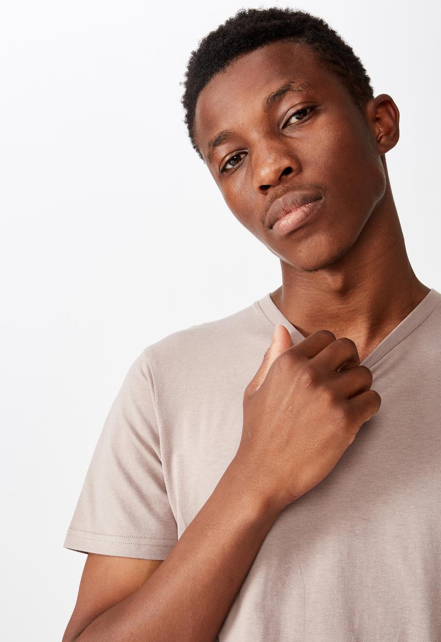 Cotton On - Essential longline curved hem - brown 