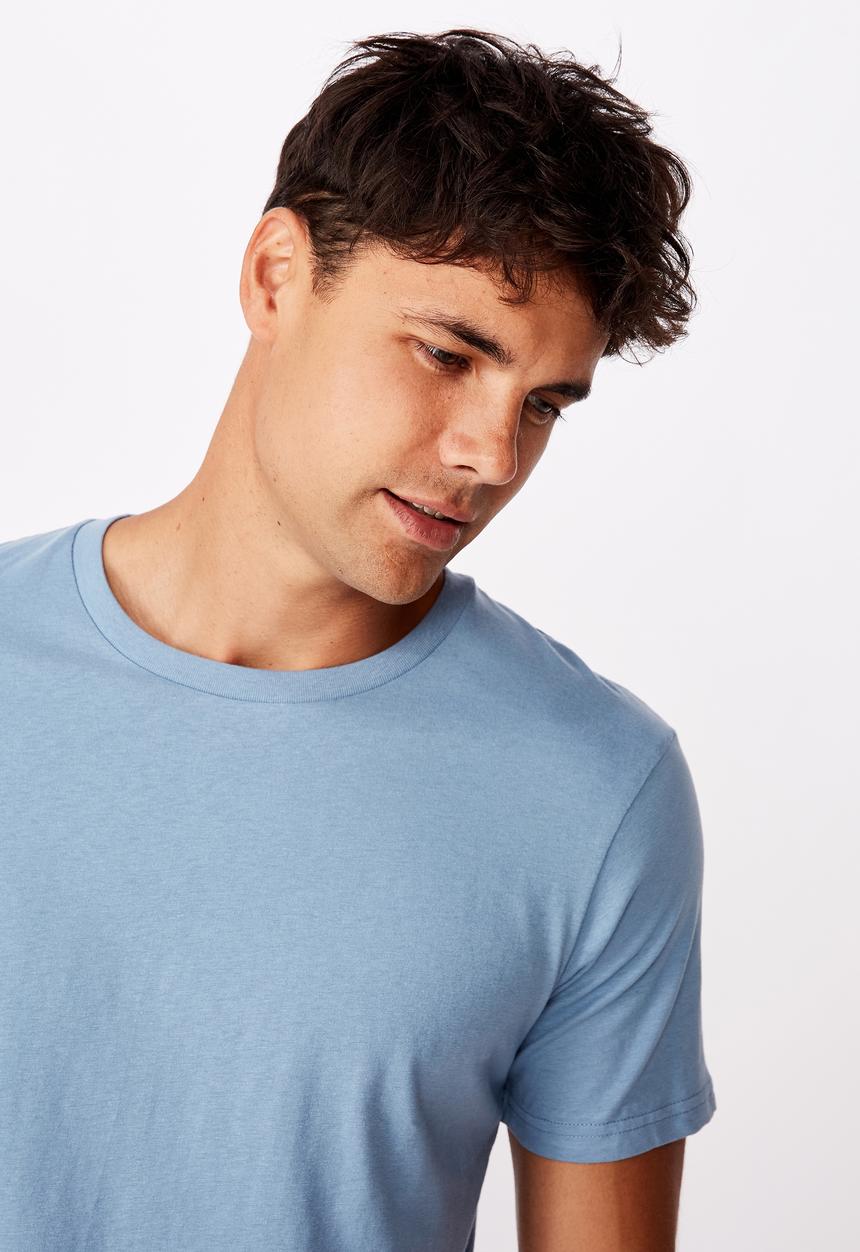 Cotton On - Essential crew tee - blue