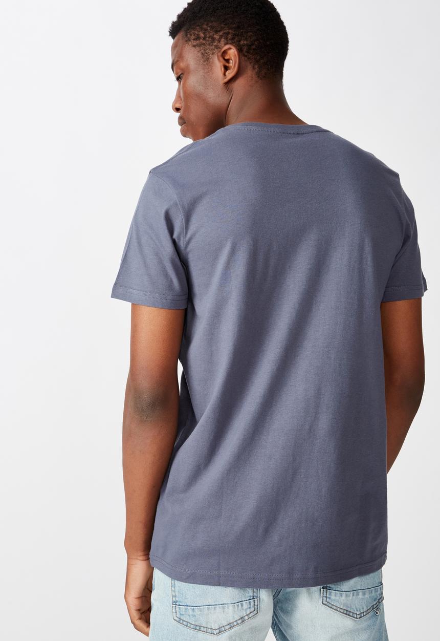 Cotton On - Essential vee neck  - dusty denim