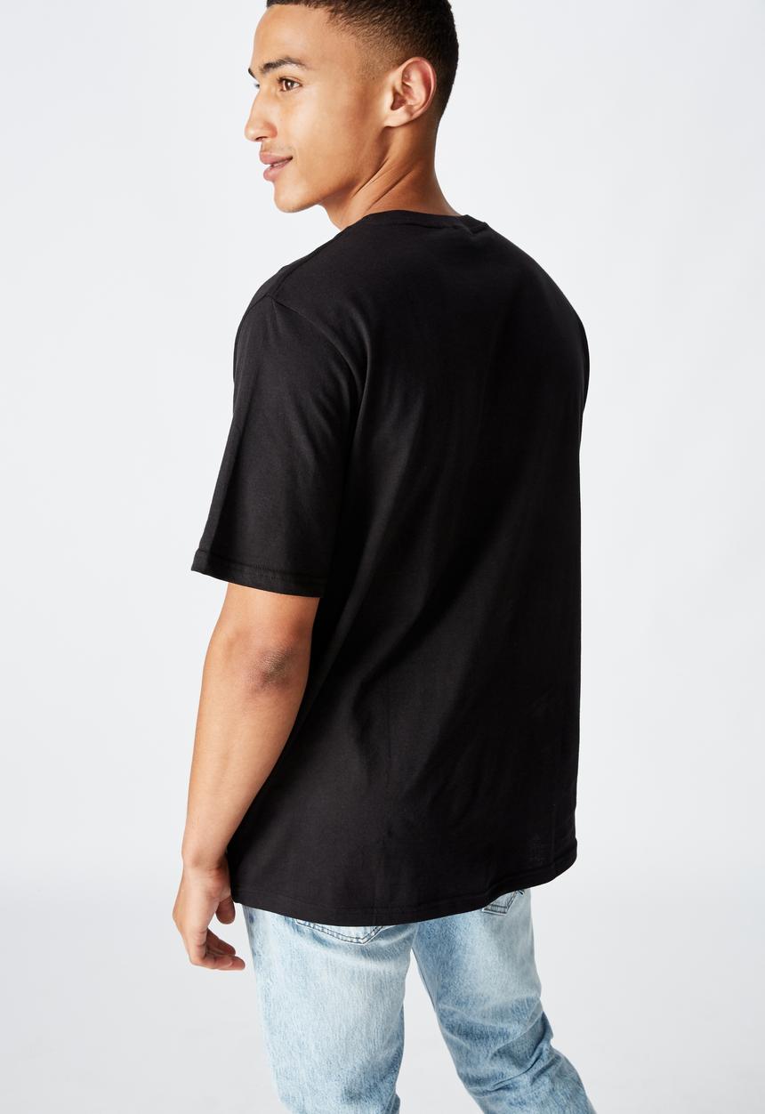 Cotton On - Smile :) Tbar text T-shirt - black