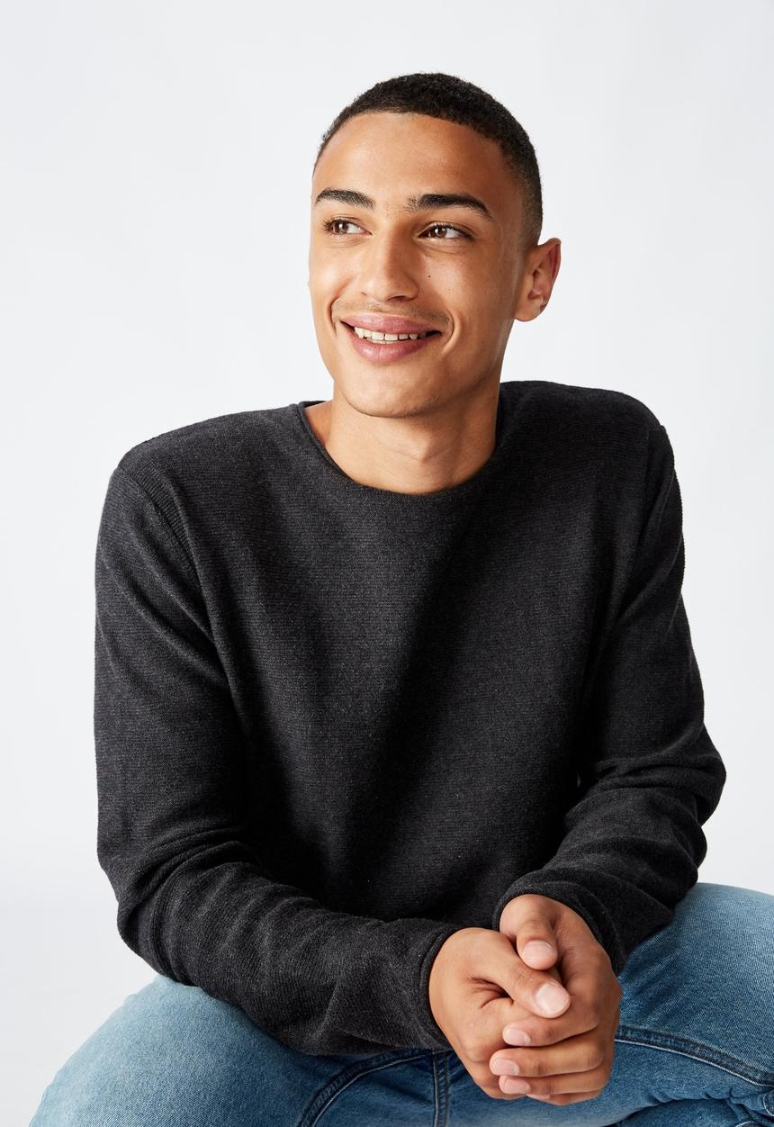 Cotton On - Fine gauge knit - charcoal