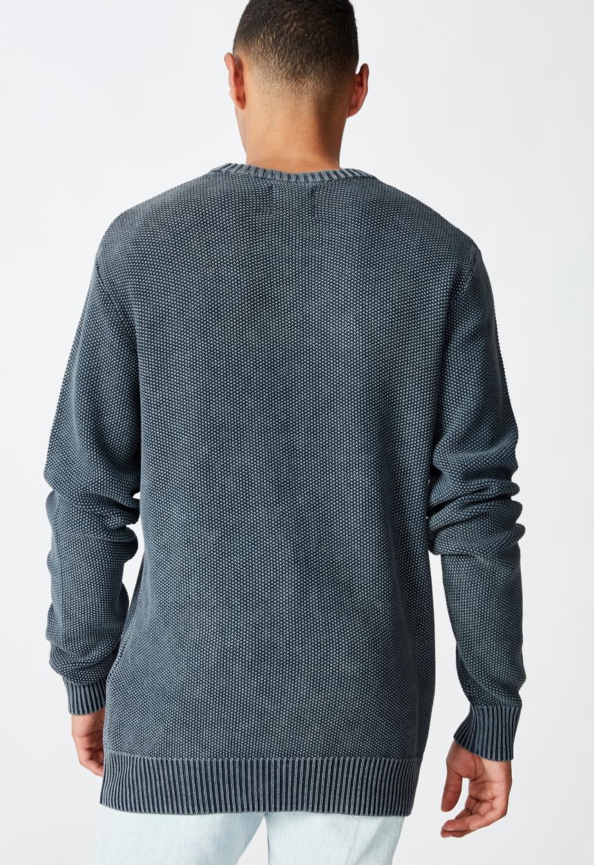 Cotton On - Crew knit - washed navy