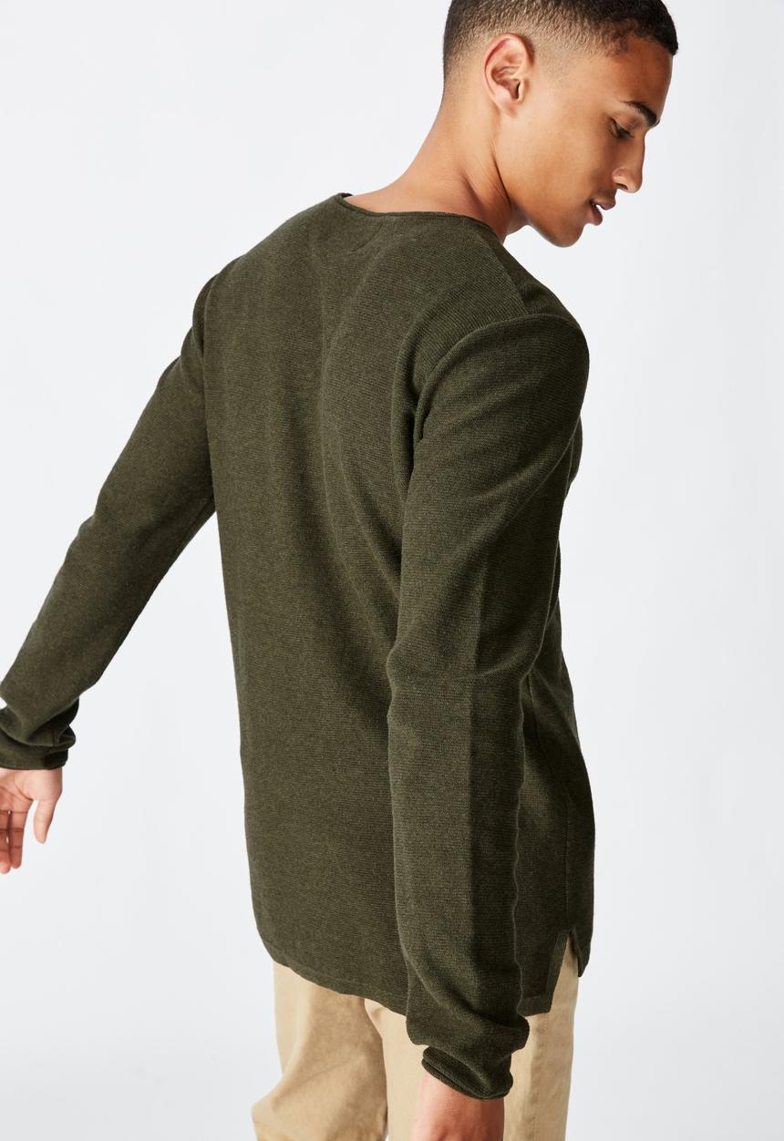 Cotton On - Fine gauge knit - khaki