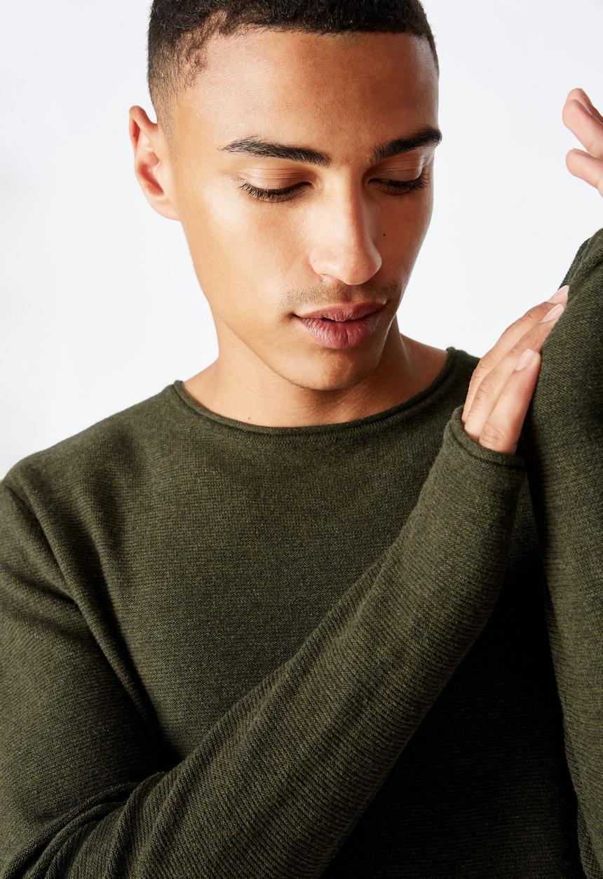 Cotton On - Fine gauge knit - khaki