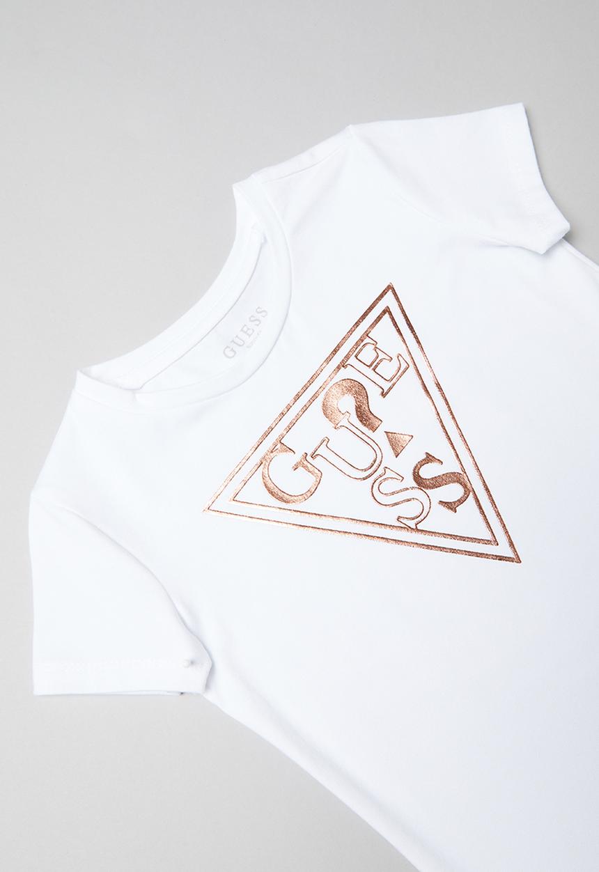 GUESS - Short sleeve alice tri tee - white