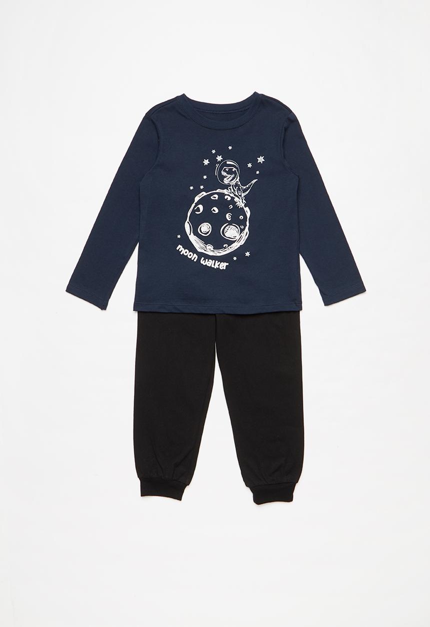 Pop Candy - Moon walker pj set - navy & black