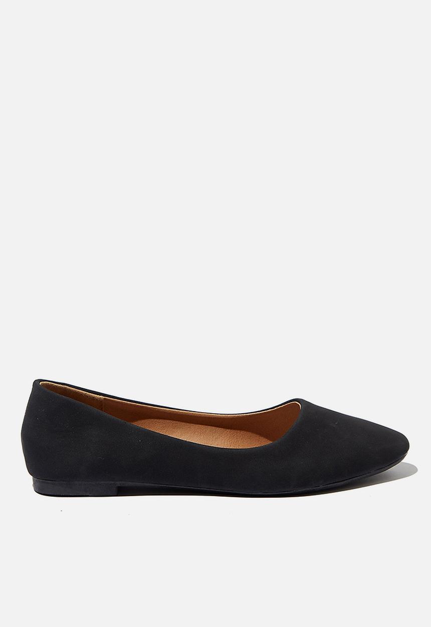 Cotton On - Essential Candice ballet - black nubuck