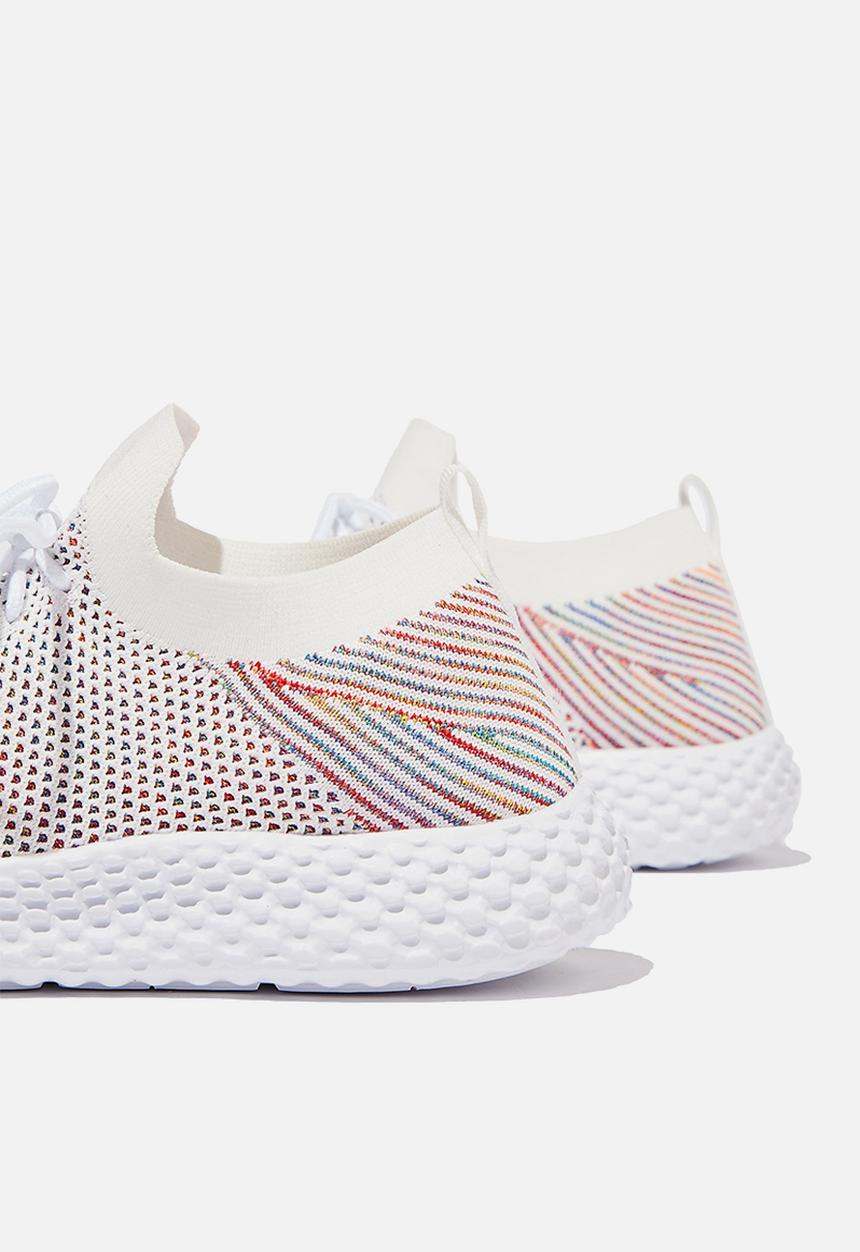 Cotton On - Hatcher knit trainer - white