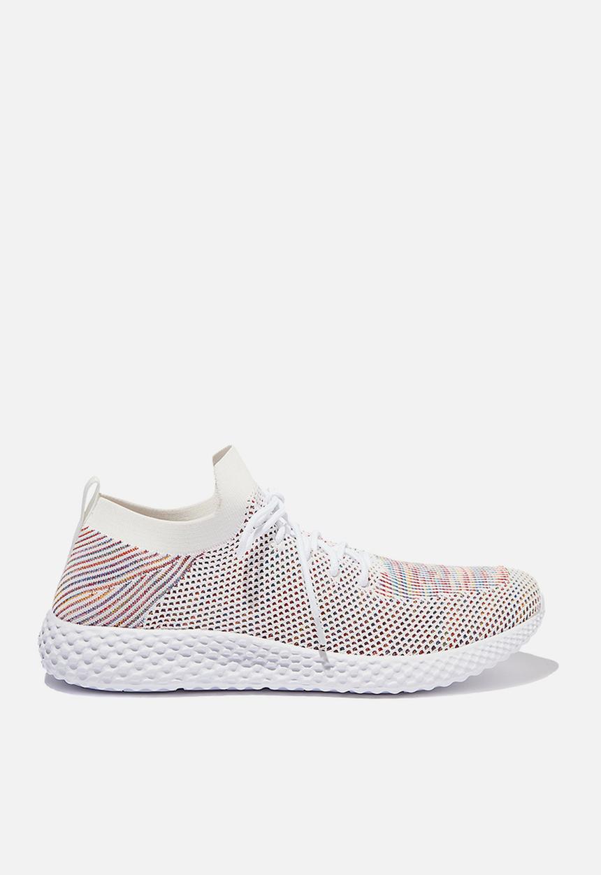Cotton On - Hatcher knit trainer - white