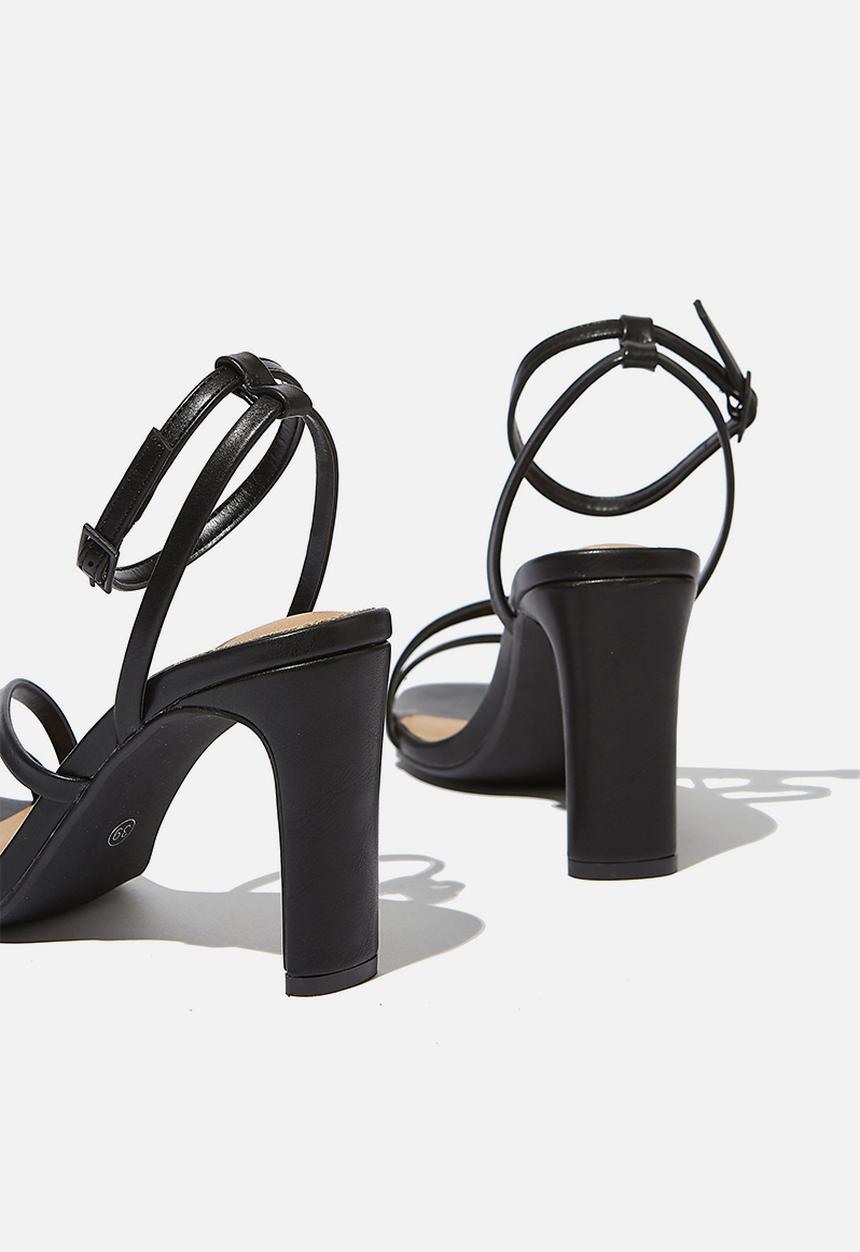 Cotton On - Lorinda strappy heel - black