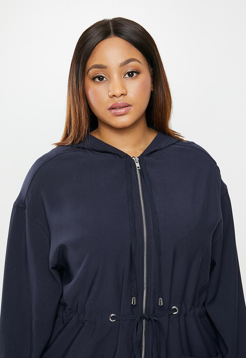 edit Plus - Light weight parka - navy