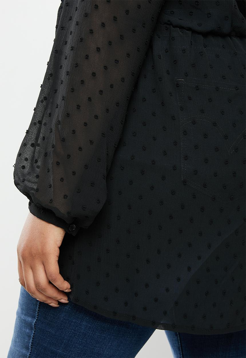 JUNAROSE - Alia tunic - black