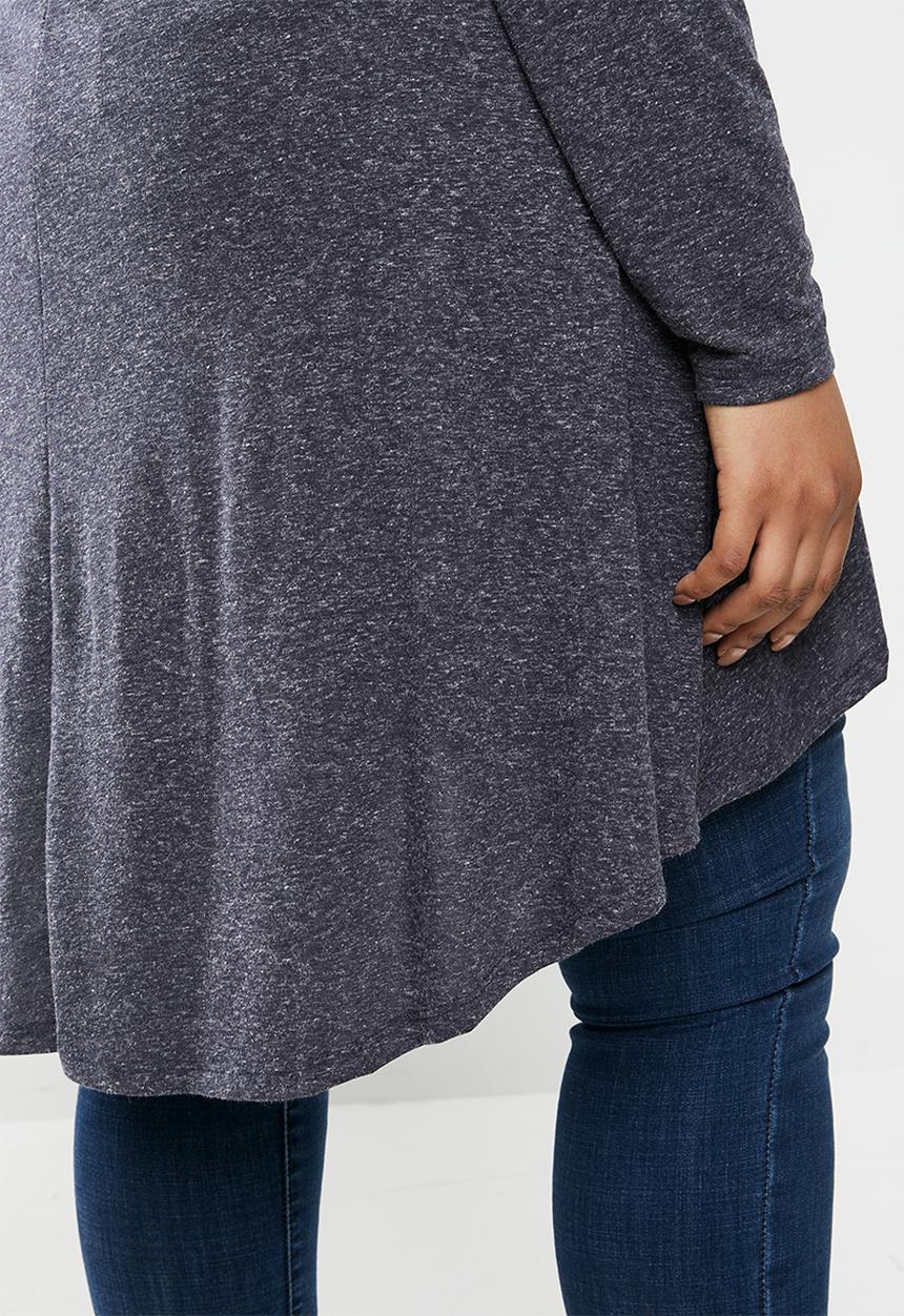 JUNAROSE - Jiber long sleeve blouse - navy