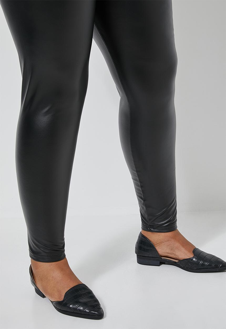 Superbalist - Wet look leggings (plus) - black