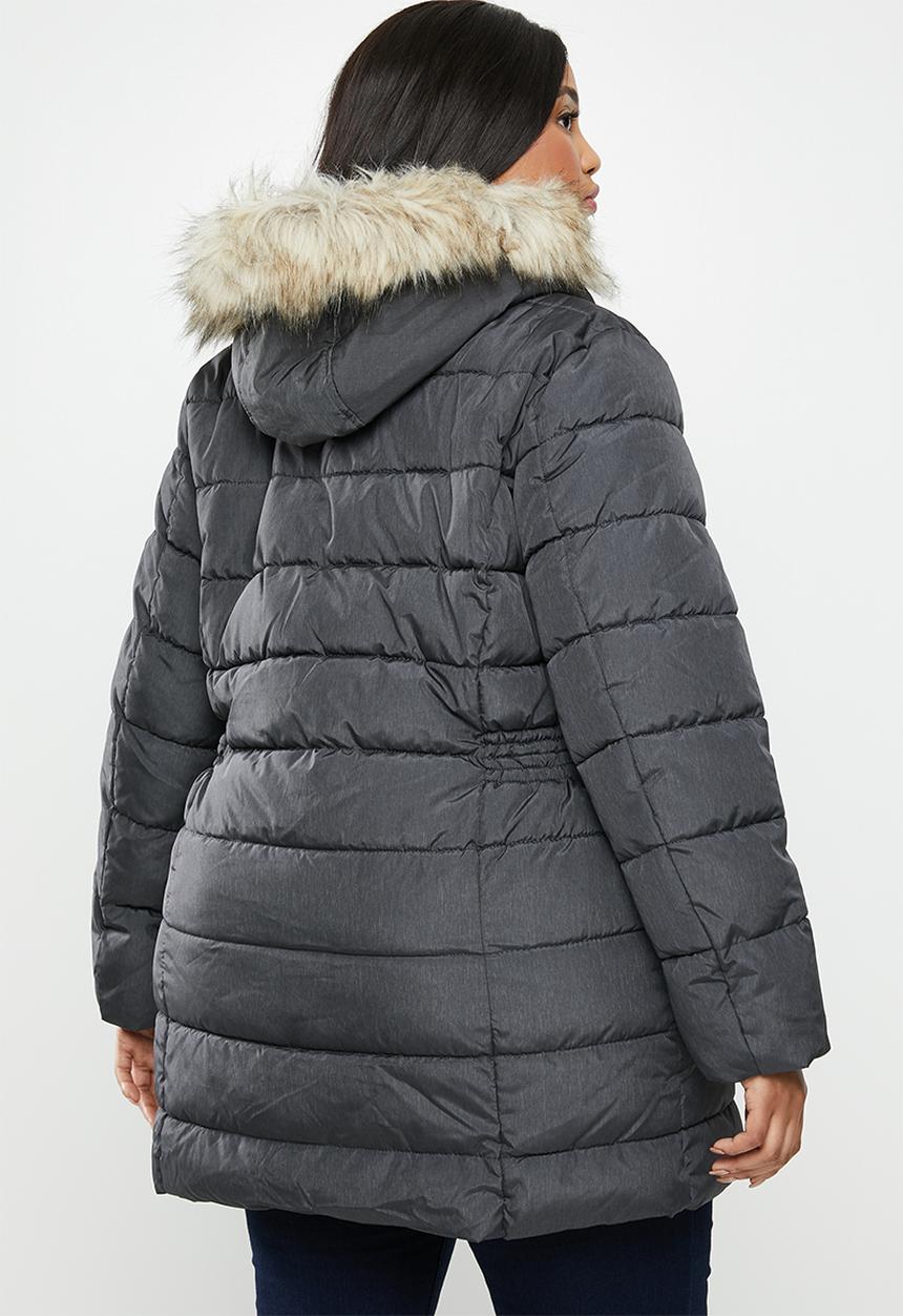 Carmakoma - Plus carnorth nylon coat - grey